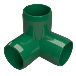 1/2 in. 3-Way PVC Elbow Fitting, Furniture Grade  - Green