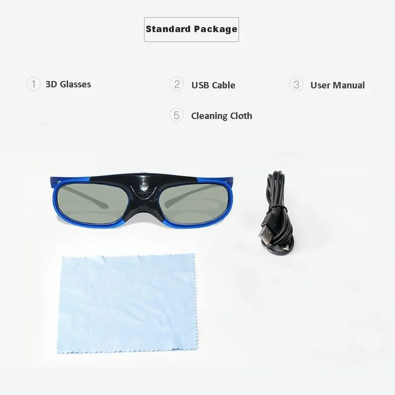 3d Glasses for Dlp Projectors - Rechargeable