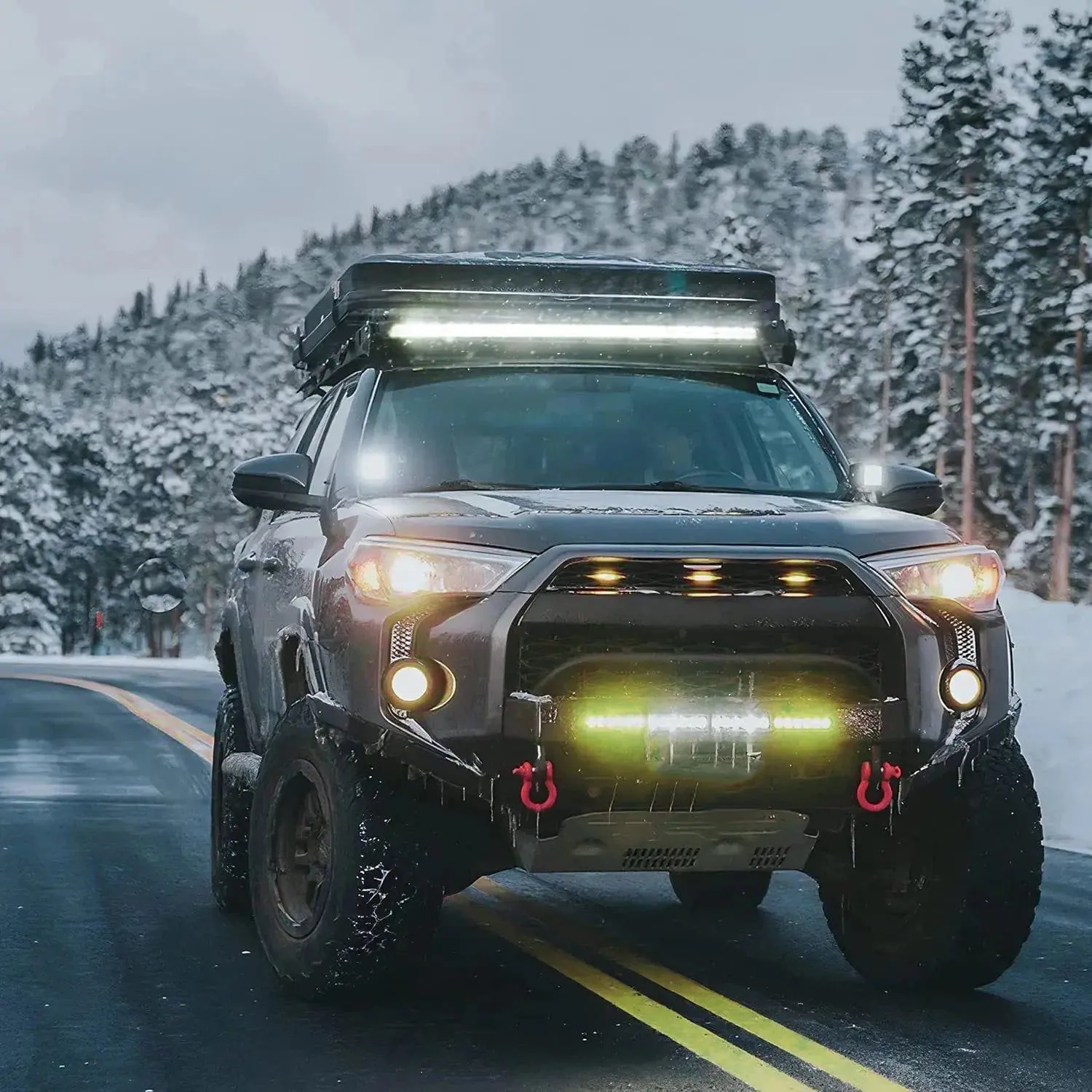 41 Inch 200W 20000LM Slim Spot Flood LED Light Bar