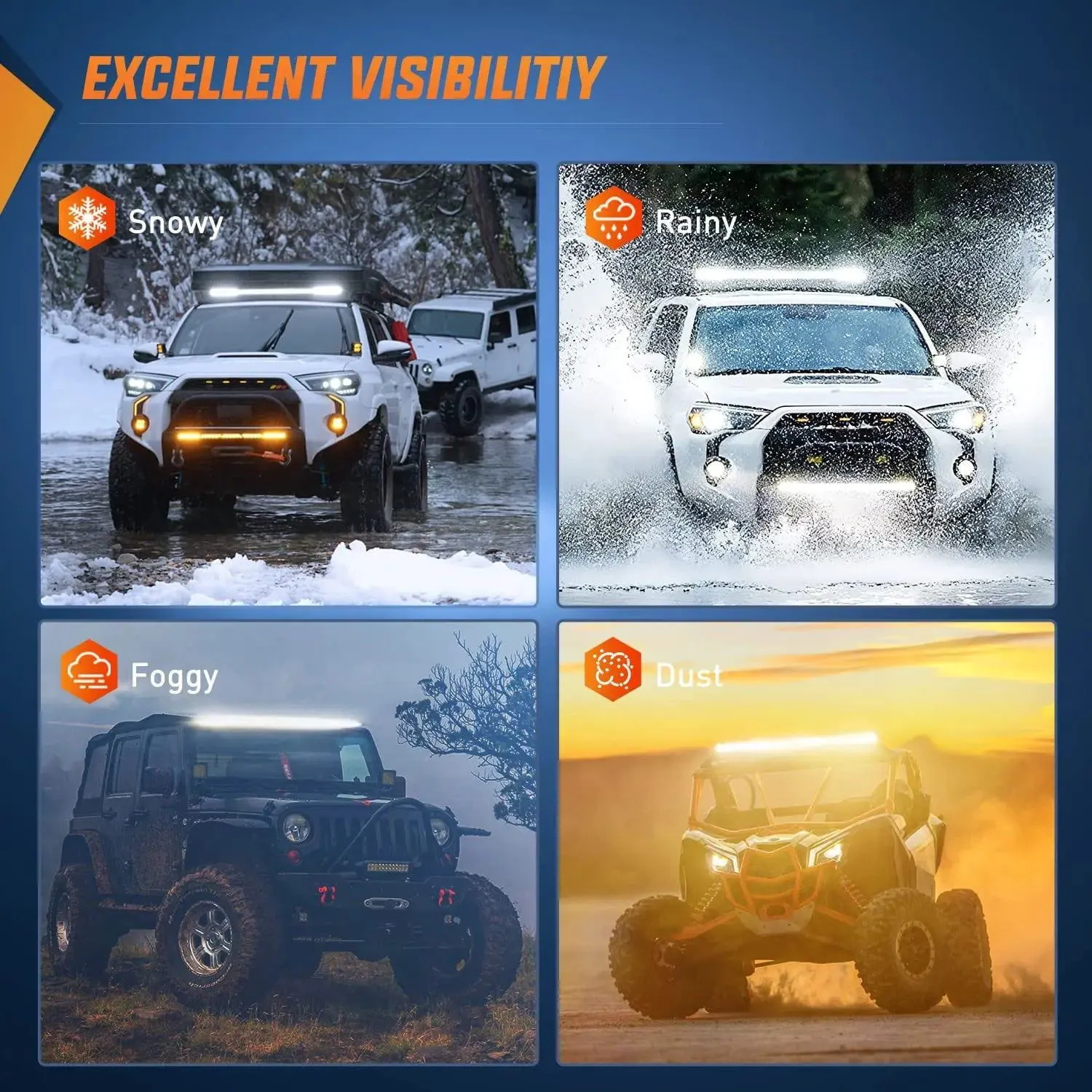 41 Inch 200W 20000LM Slim Spot Flood LED Light Bar