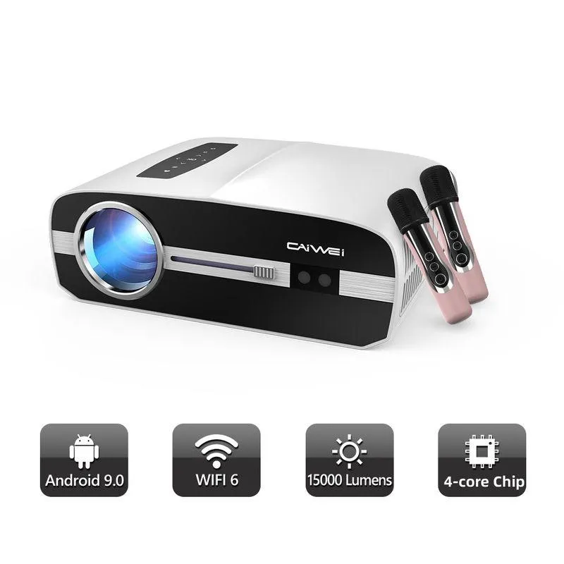 4K Ultra HD Smart WiFi6 Projector with Auto Focus and Karaoke System