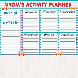 Activity Planner -  Transport, Set of 50