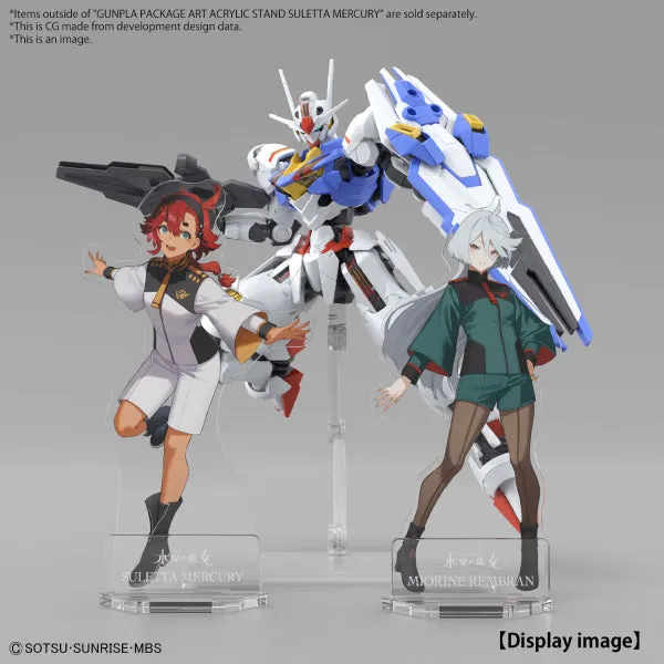 Badai Gunpla Package Art Acrylic Stand Suletta x6 Miorine x4 The Witch from Mercury