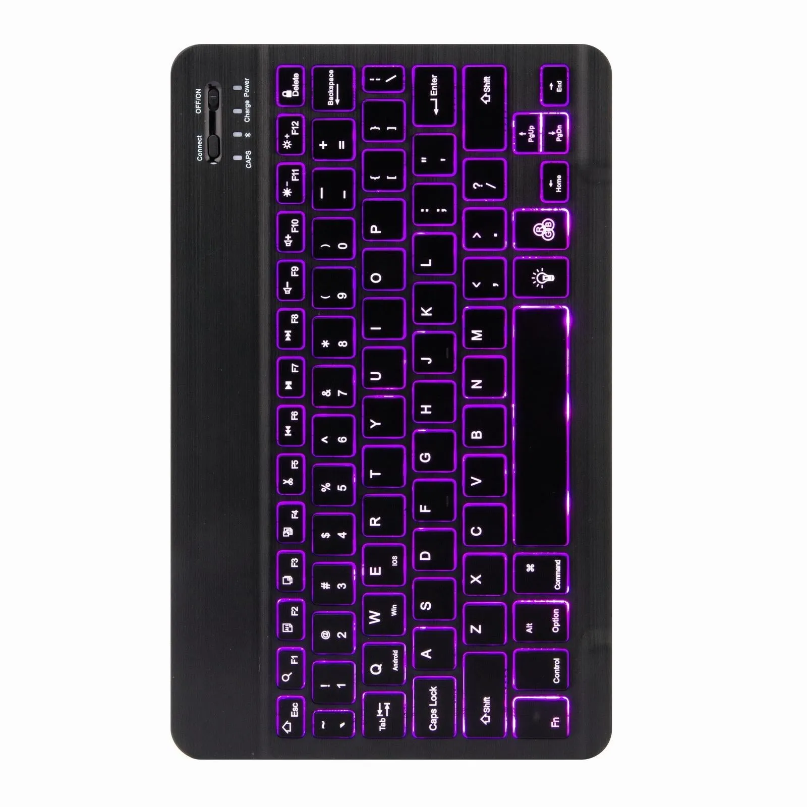 Bluetooth Keyboard Leather Case For Ipad 10.2 / 10.5 With Monochrome Backlight & Three-Fold Holder