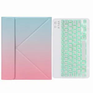 Bluetooth Keyboard Leather Case For Ipad 10.2 / 10.5 With Monochrome Backlight & Three-Fold Holder