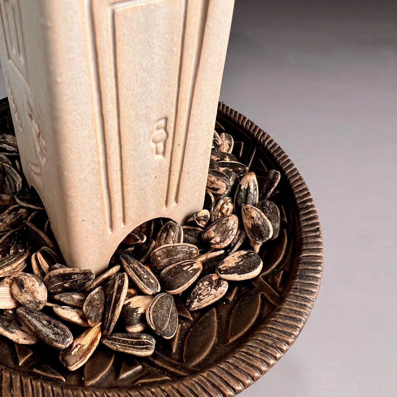 Ceramic House Bird Feeder / Assorted Colors