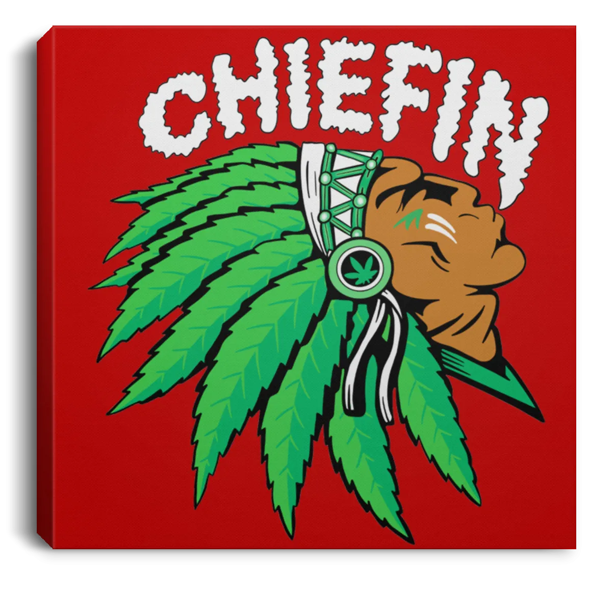 Chiefin Canvas With Frame