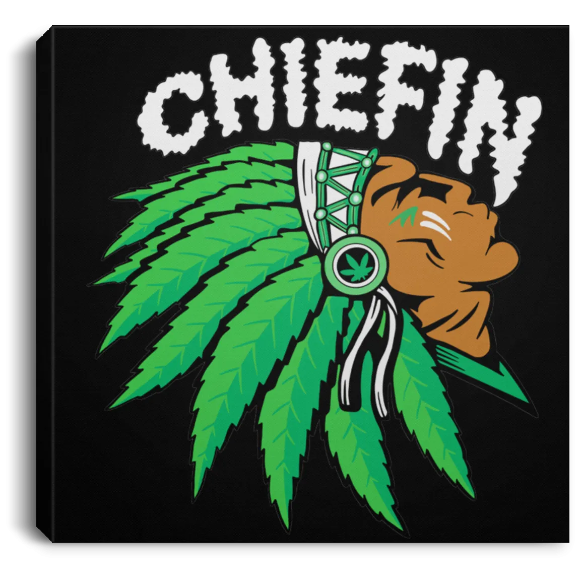 Chiefin Canvas With Frame