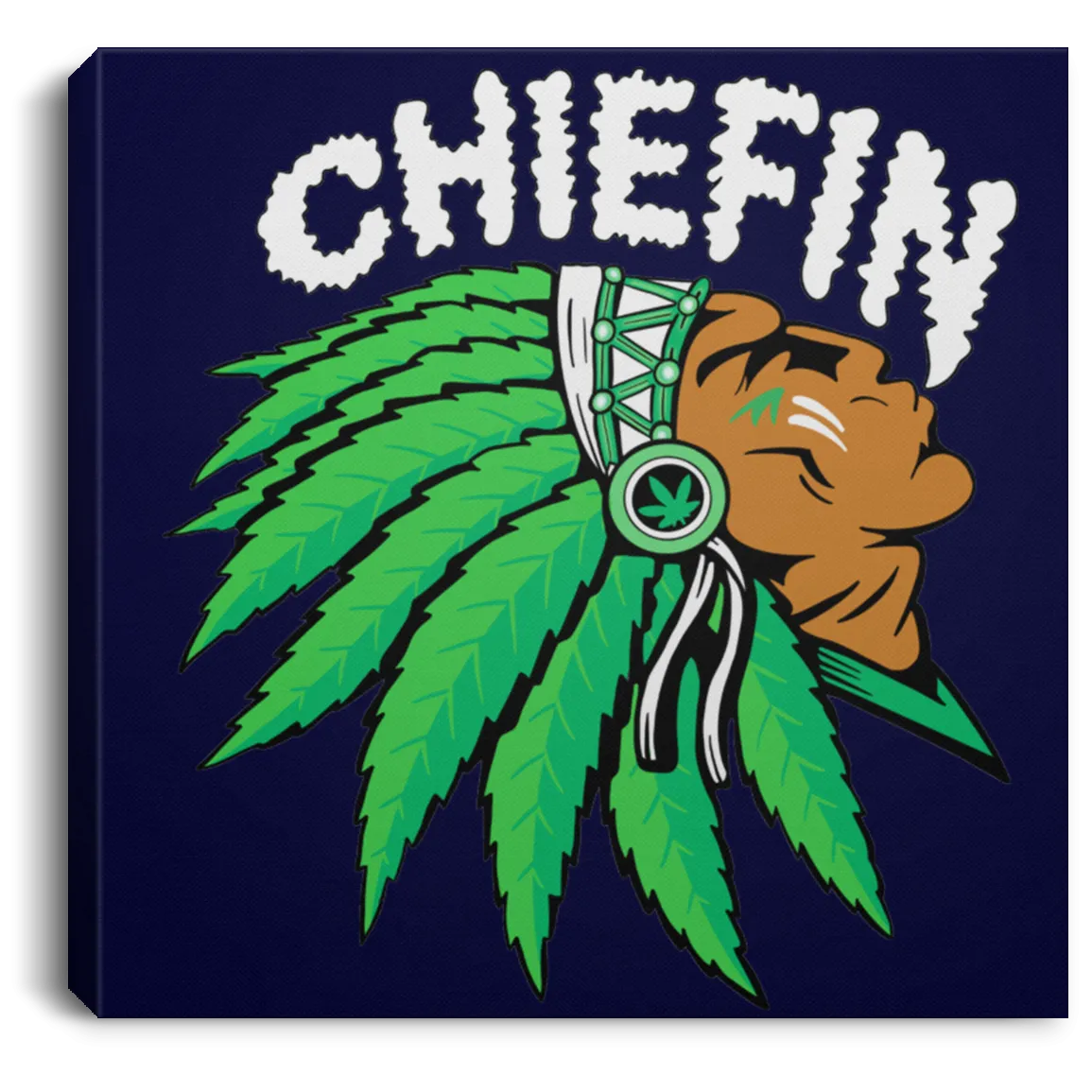 Chiefin Canvas With Frame