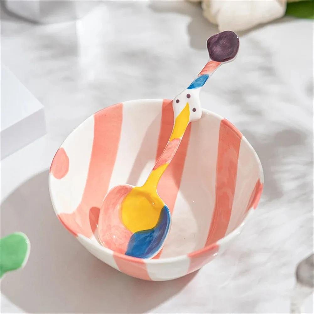 Creative ceramic Soup Spoon