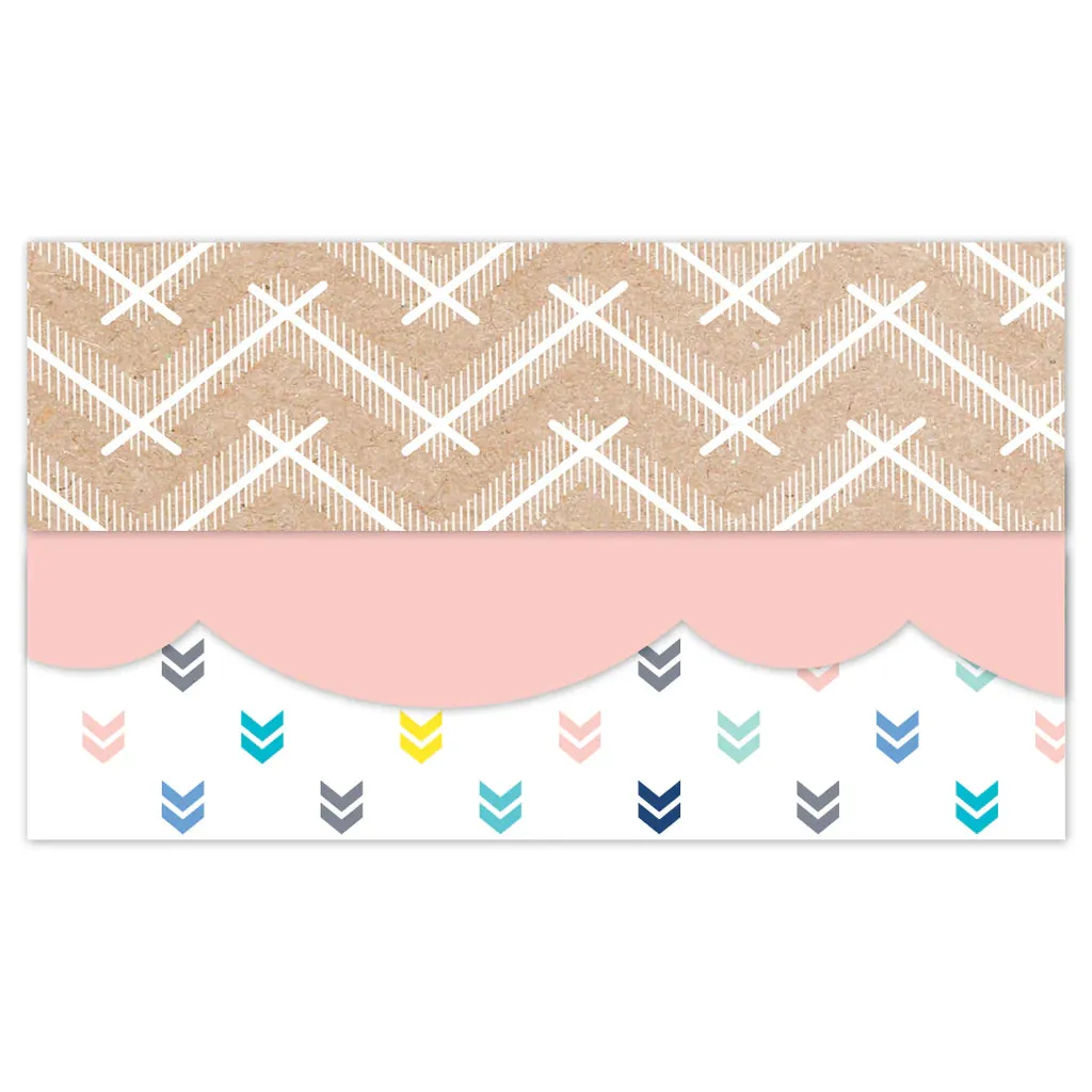 Creative Teaching Krafty Pop Kraft Chevron EZ Border (CTP 10904)