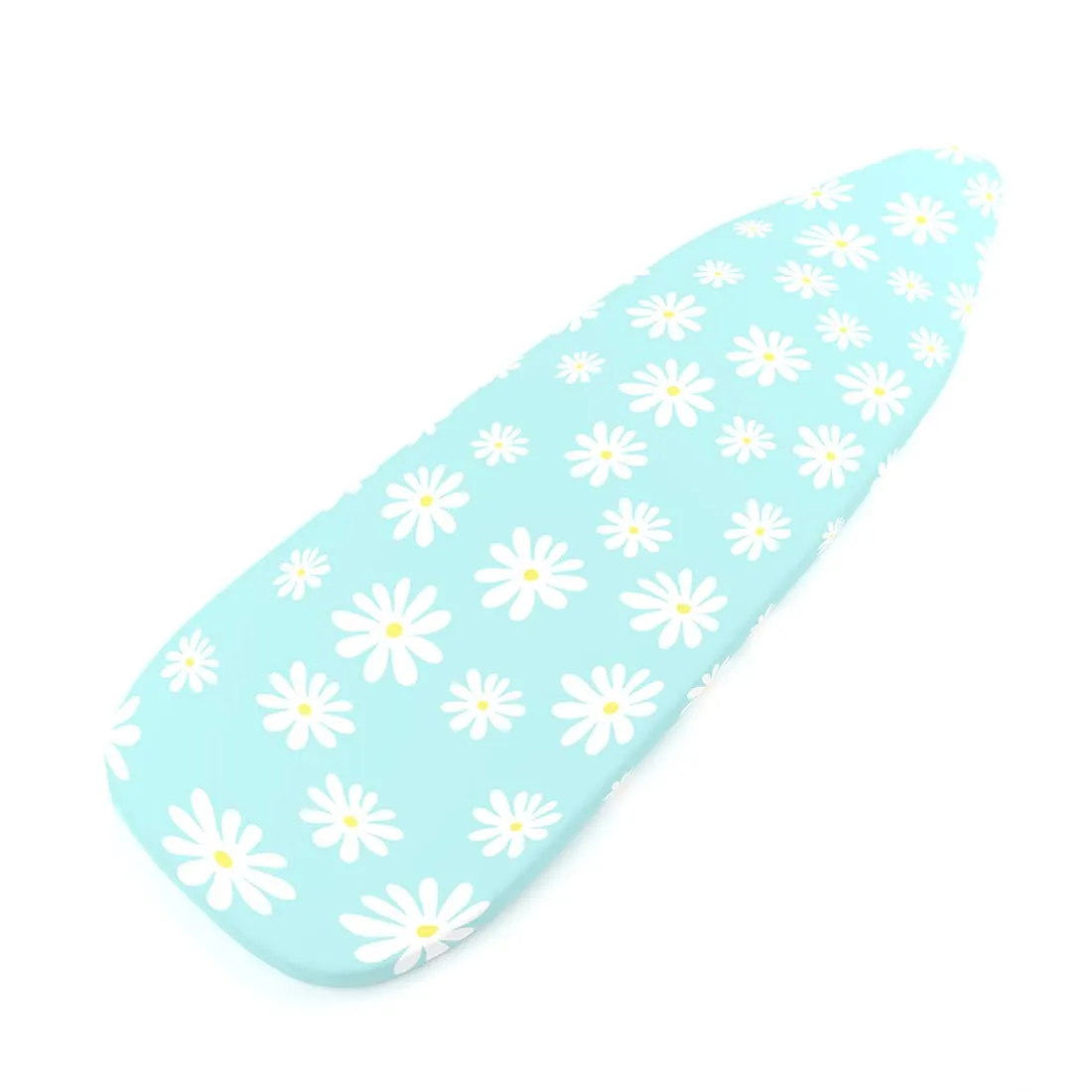 Encasa XO Ironing Board Cover with 3mm Thick Felt Pad for Steam Press (Fits Standard Large Boards of 125x39 cm) Heat Reflective, Scorch & Stain Resistant, Printed - Big Leaves Blue