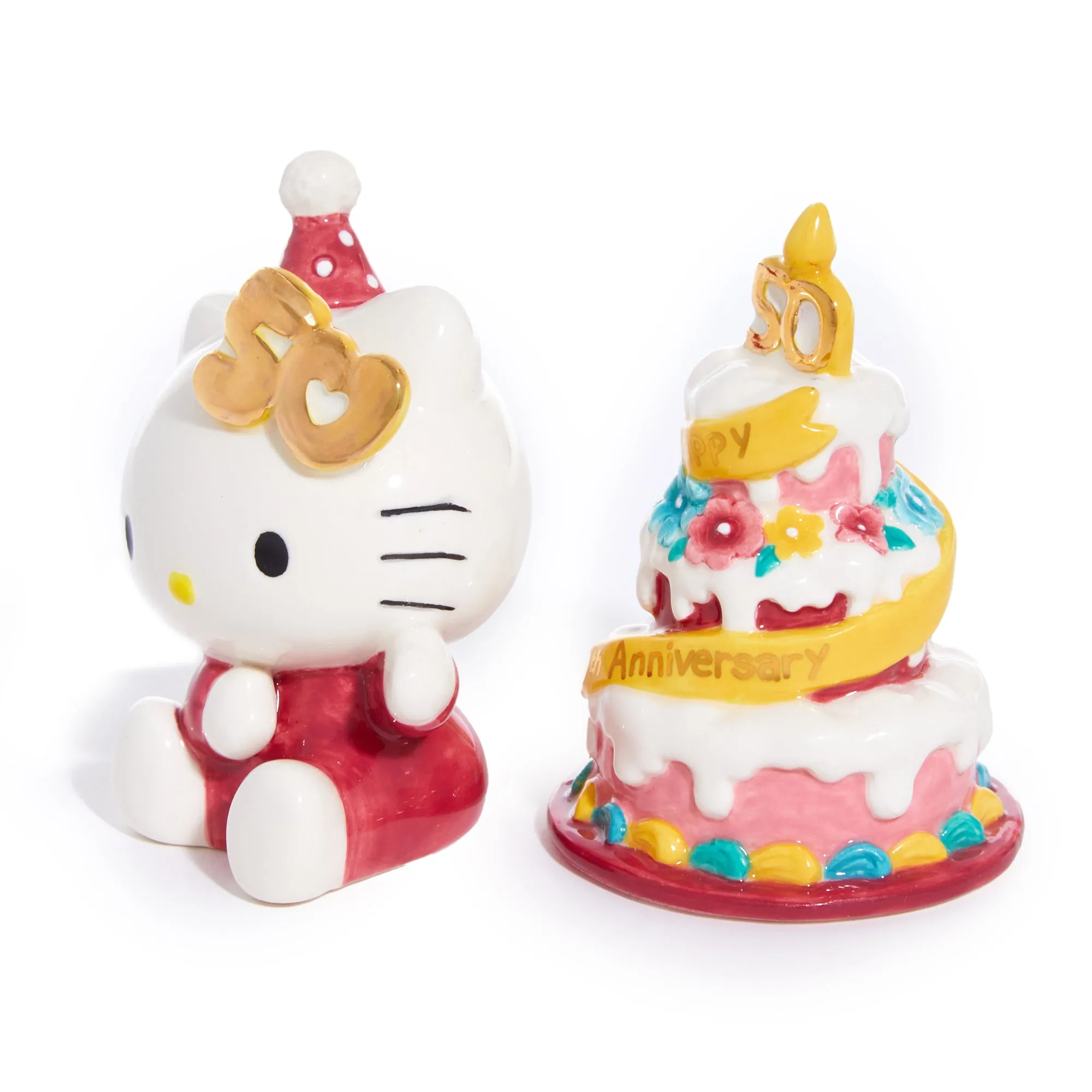 Hello Kitty 50th Anniversary Ceramic Salt & Pepper Set