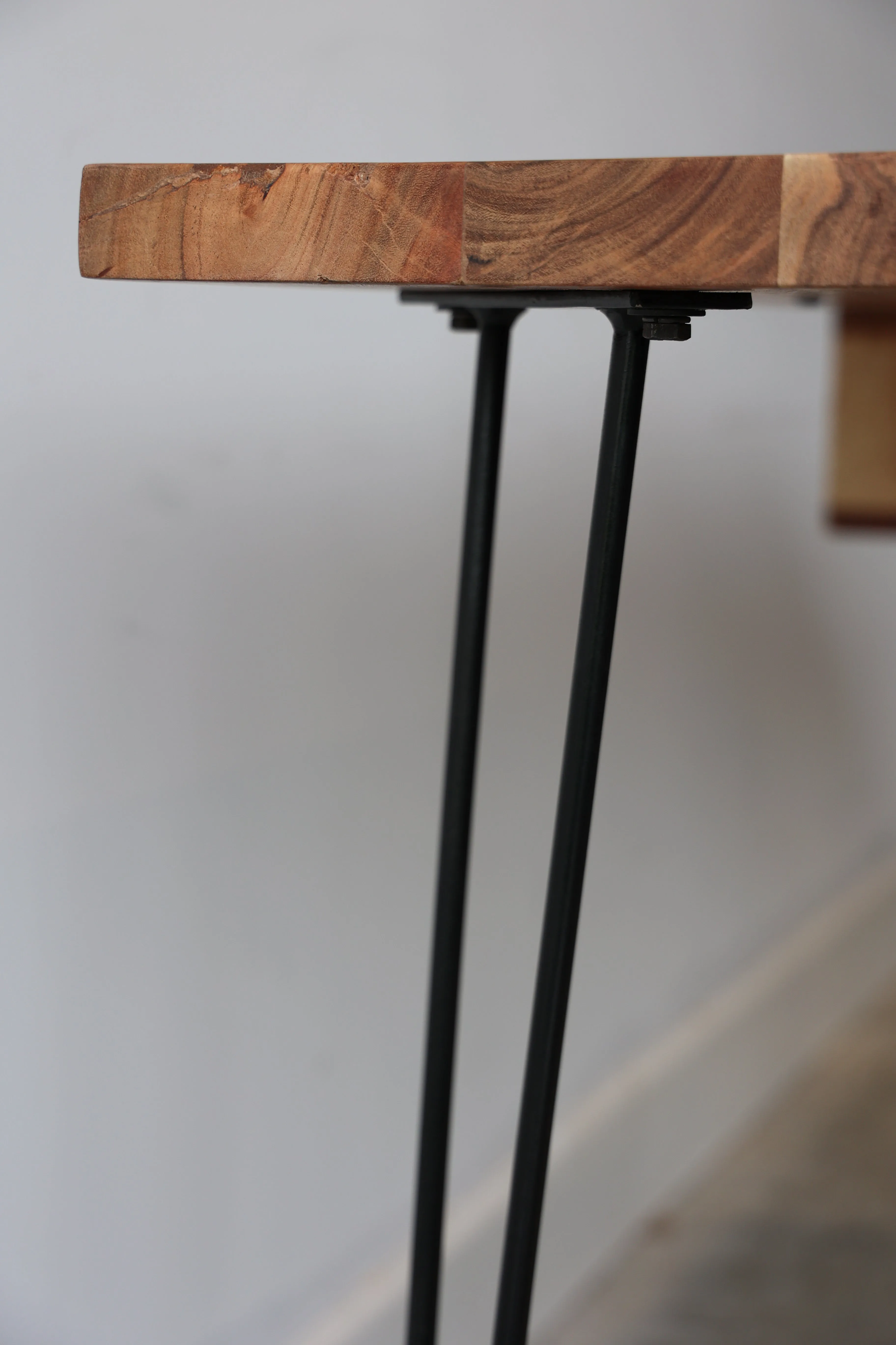 Light Wood Live Edge Desk