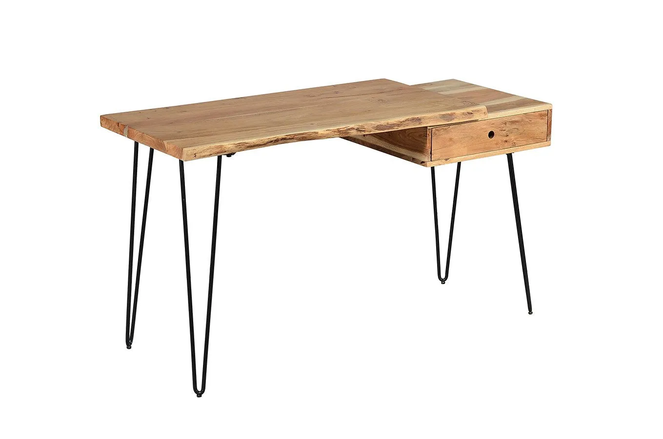 Light Wood Live Edge Desk