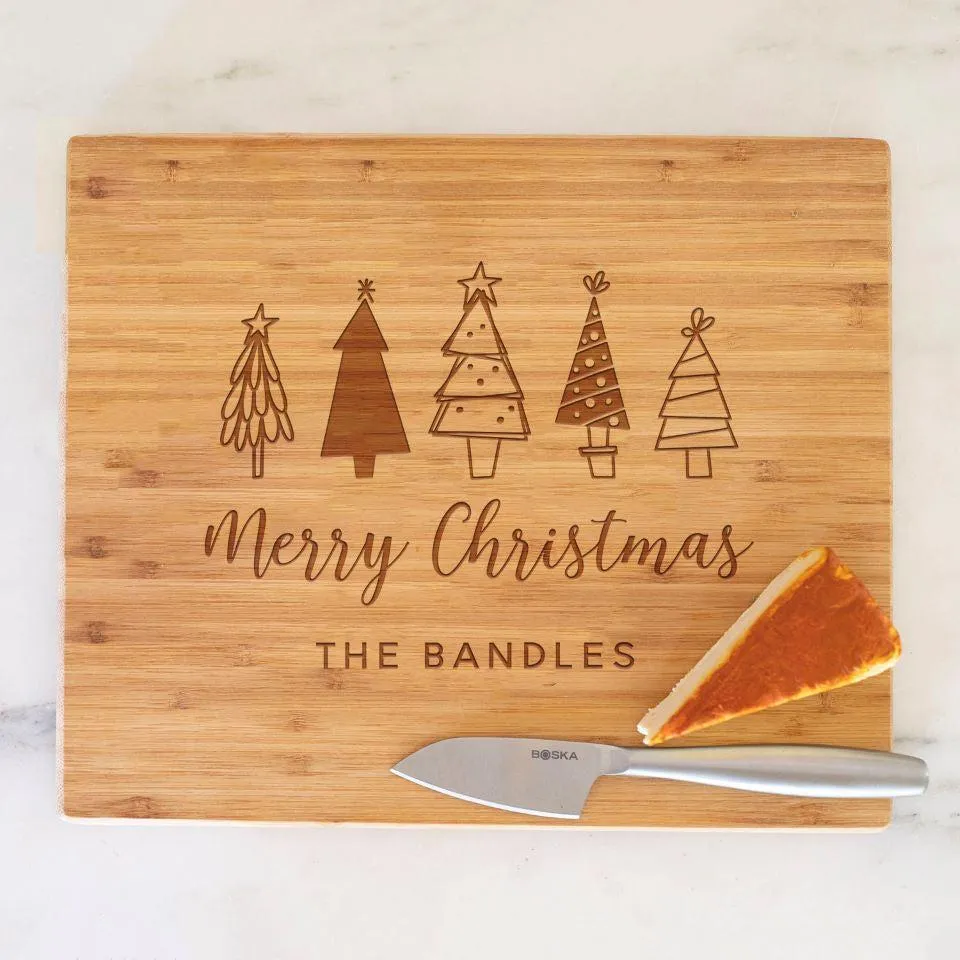 Personalized Holiday 11x13 Cutting  Boards