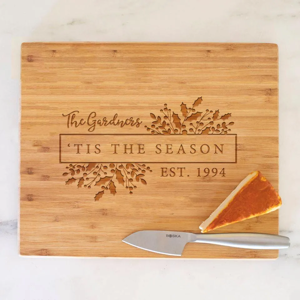 Personalized Holiday 11x13 Cutting  Boards