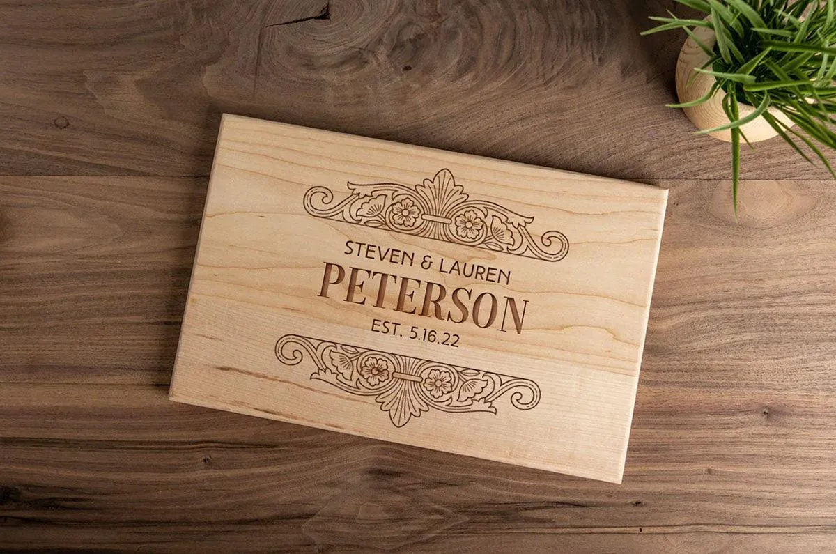 Personalized Maple Cutting Board 11x17
