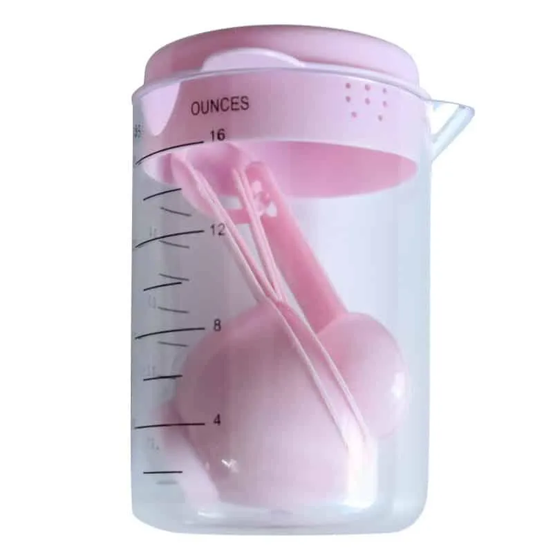 Plastic Measuring Cup with Measuring Spoons 10 pcs Set