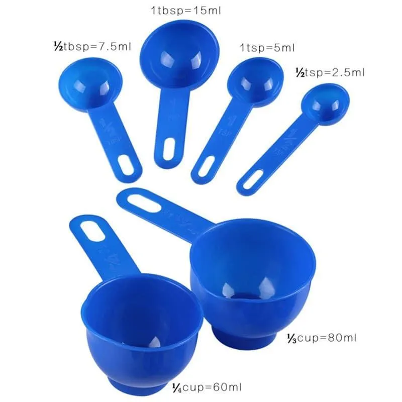 Plastic Measuring Cup with Measuring Spoons 10 pcs Set