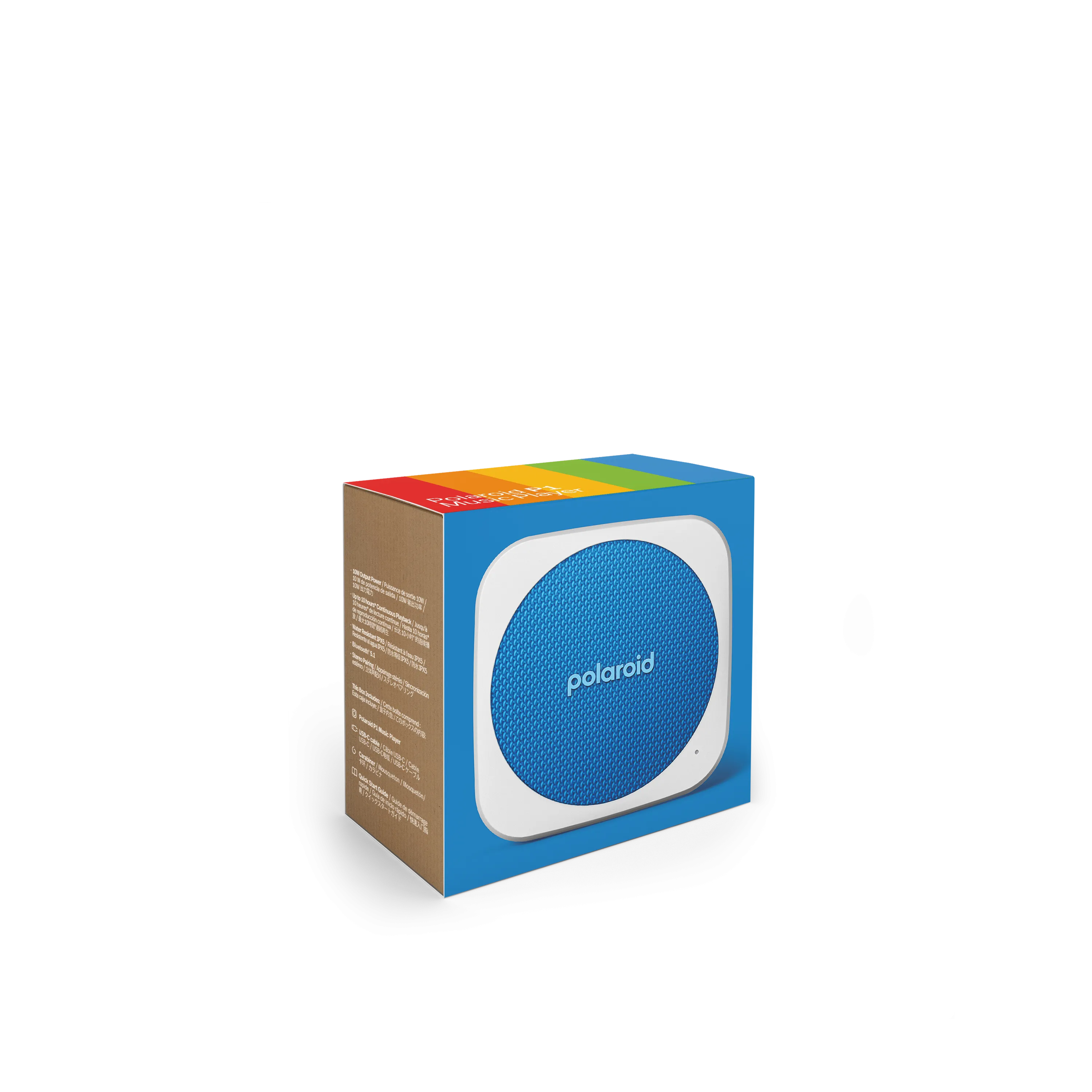 POLAROID P1 Music Player Bluetooth Wireless Portable Speaker - Blue & White