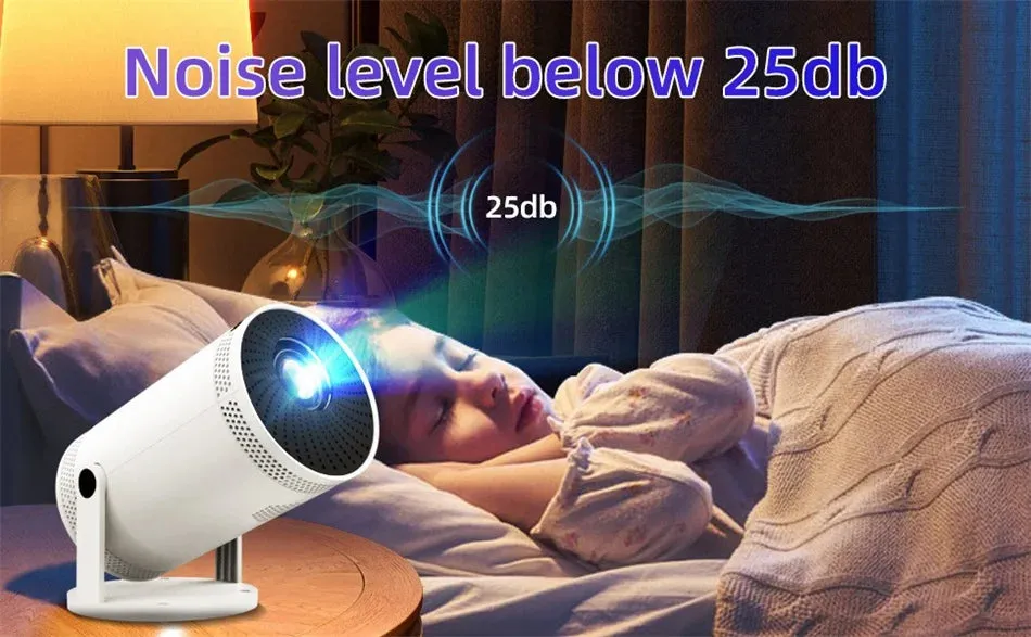 Portable Smart Projector 4K HD Screen 1280*720P 5G Wireless.