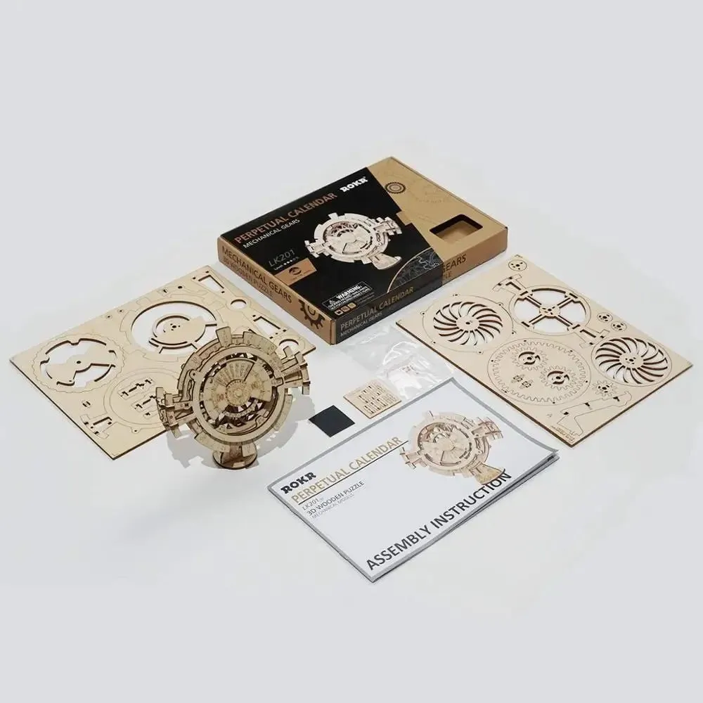 Robotime DIY Perpetual Wooden Calendar