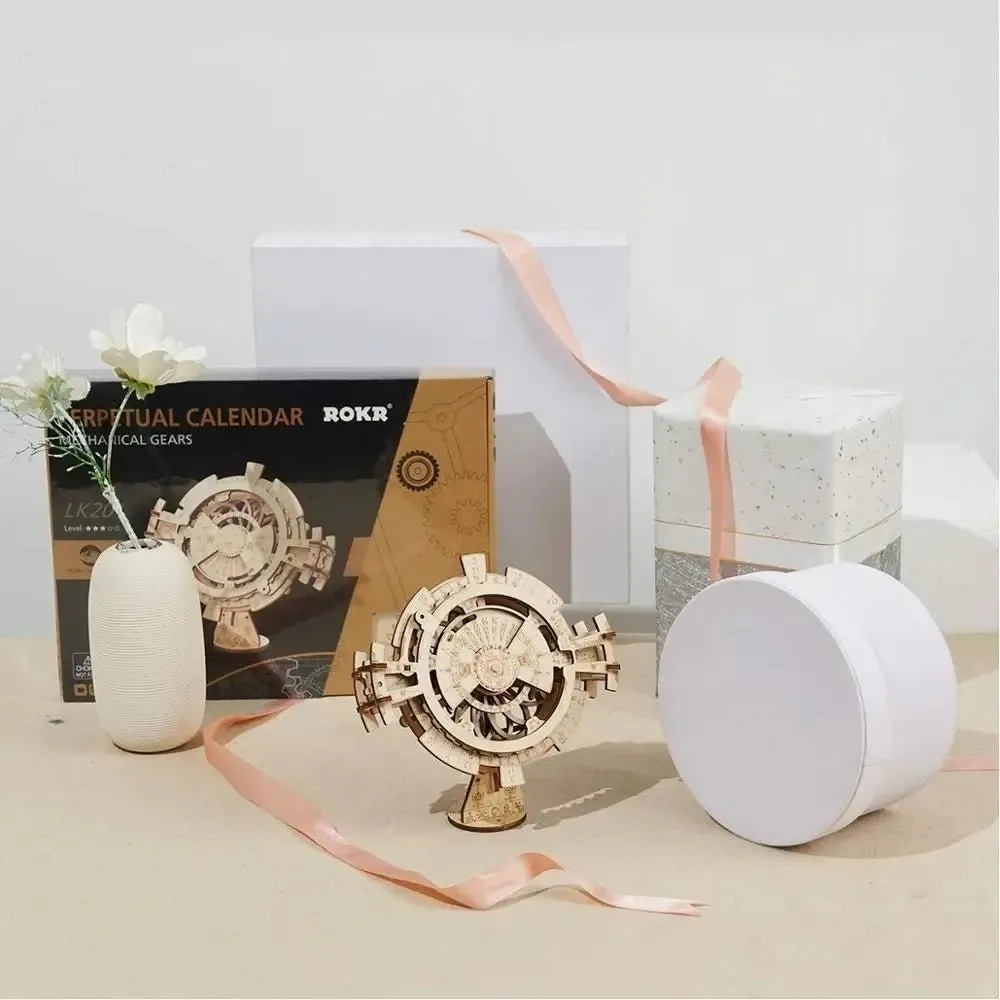 Robotime DIY Perpetual Wooden Calendar
