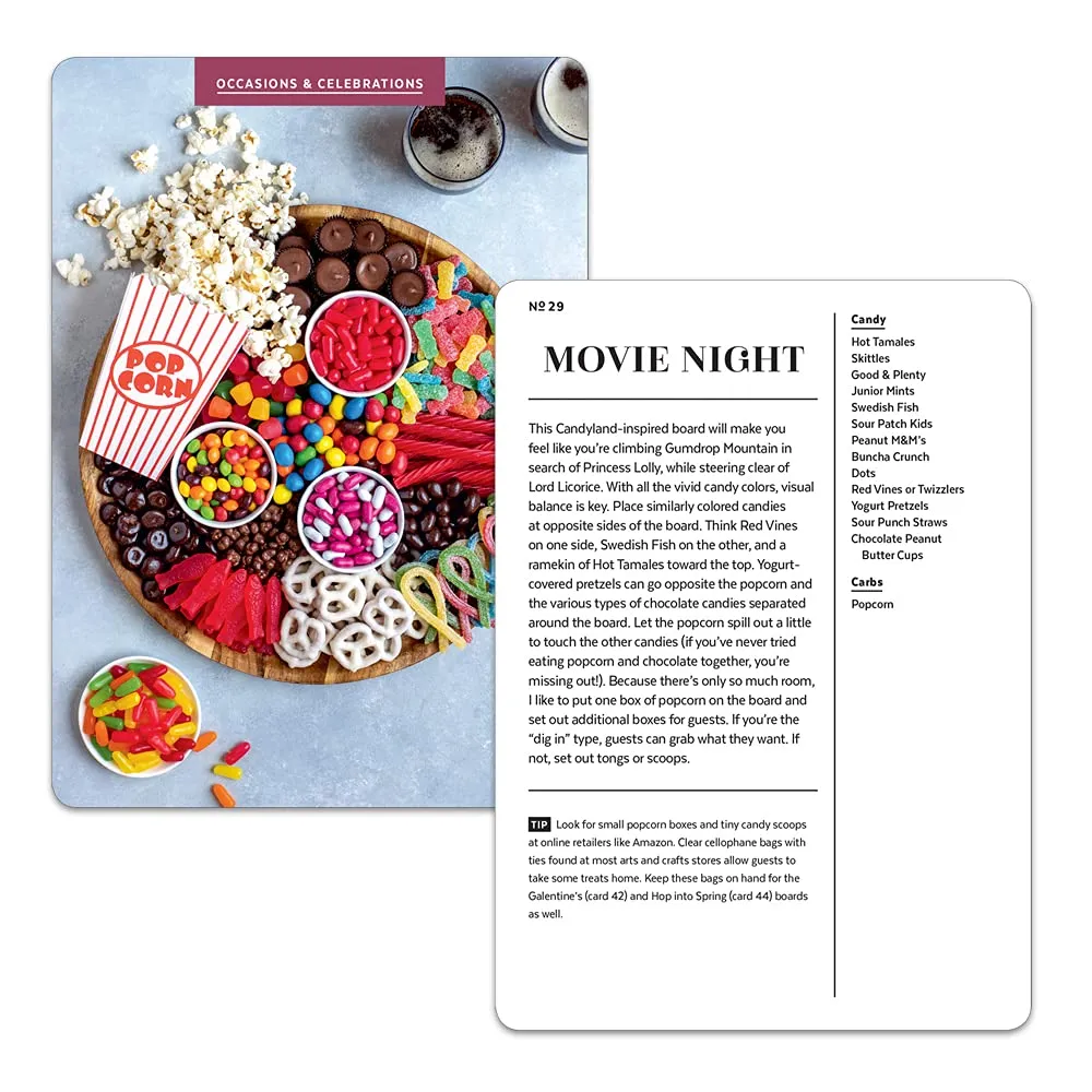 the cheese board deck: 50 cards for styling spreads, savory and sweet