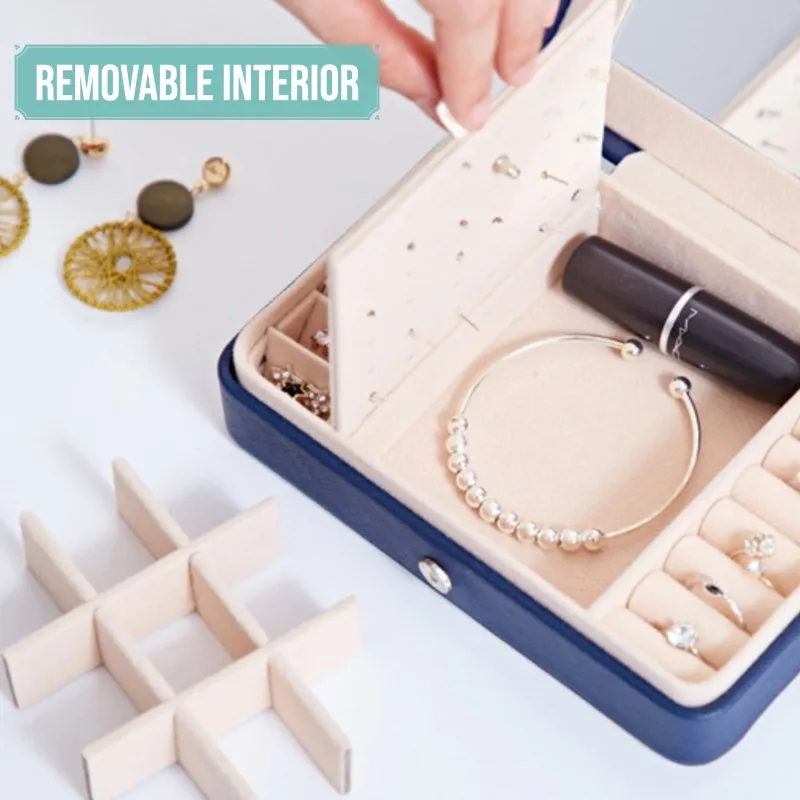 Travel Jewelry Case Leather & Waterproof | Simple Luxury Organizer