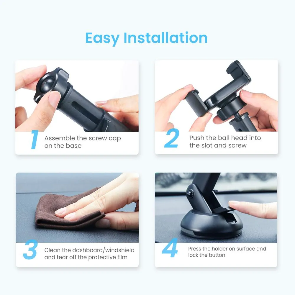 UGREEN Windshield Car Phone Mount
