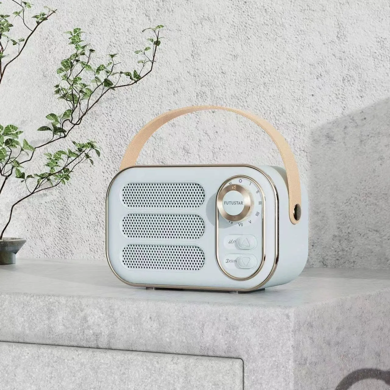 Vintage Bluetooth Speaker: Pink